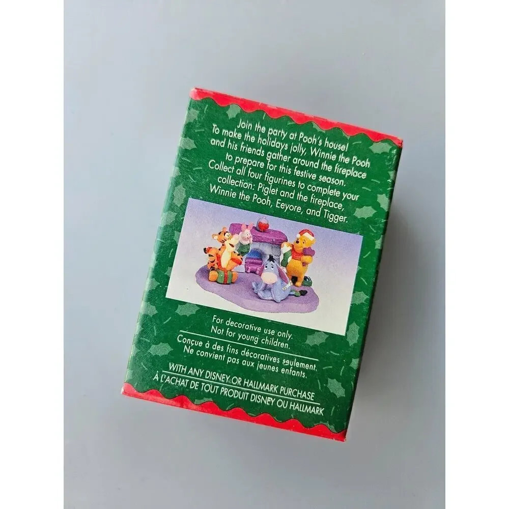 Hallmark Merry Miniature Figurines Winnie, Tiger and Eeyore Pooh's House Series
